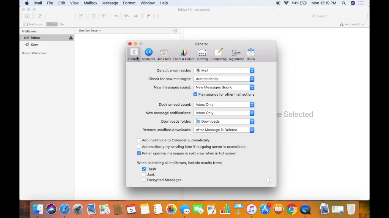 gmail outgoing mail server mac settings